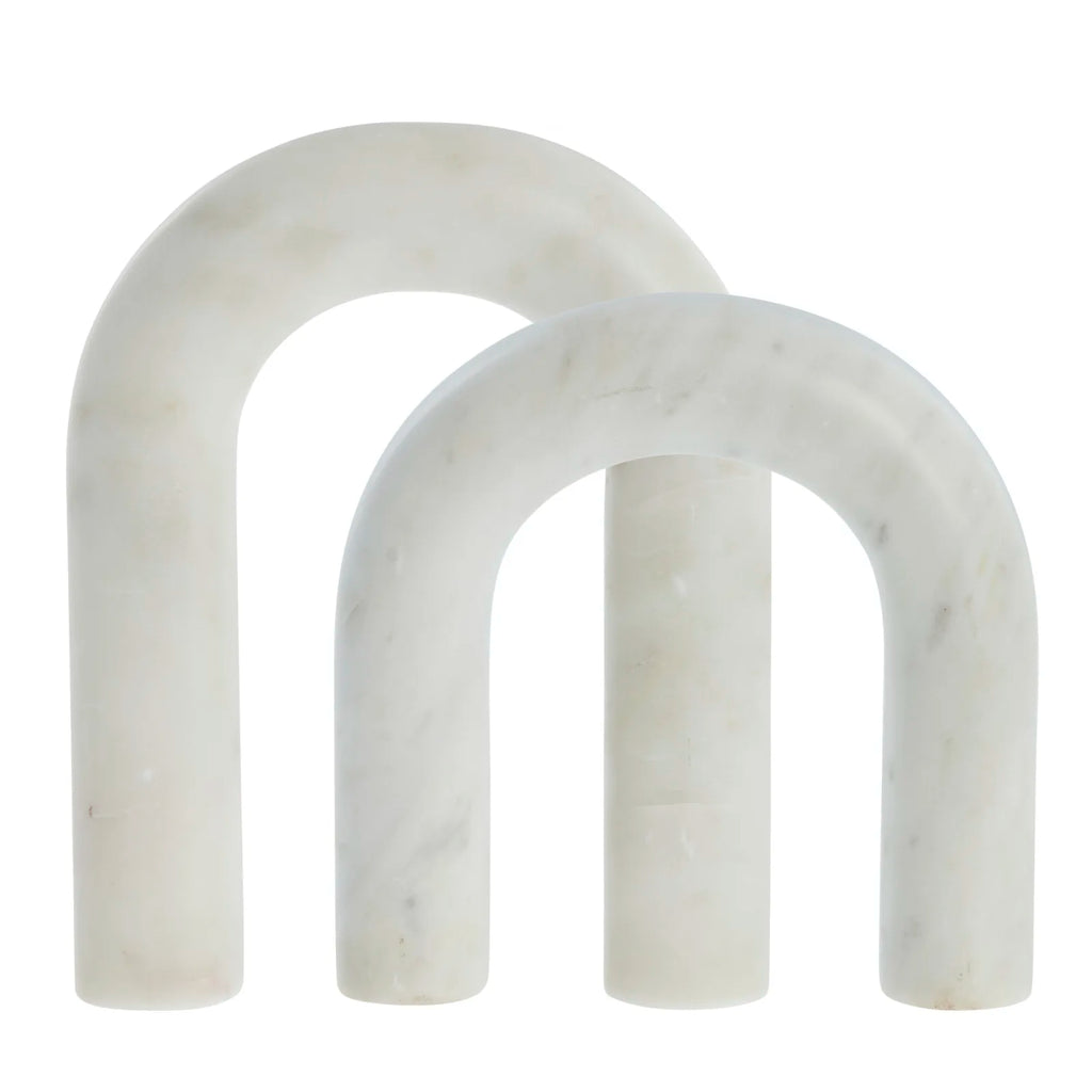 "Arco" — Marble Decorative Arches (Set of 2)