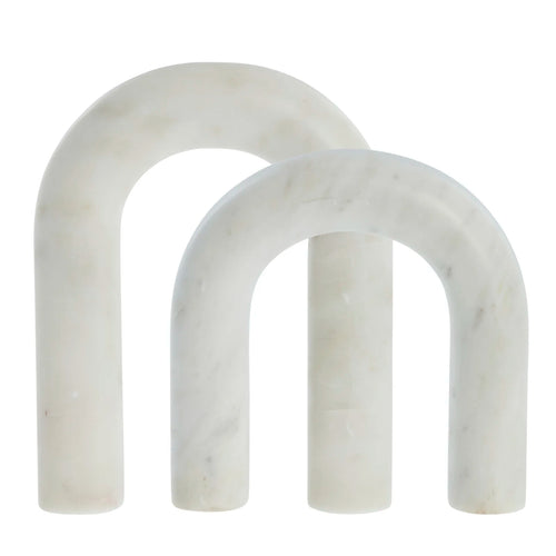 "Arco" — Marble Decorative Arches (Set of 2)