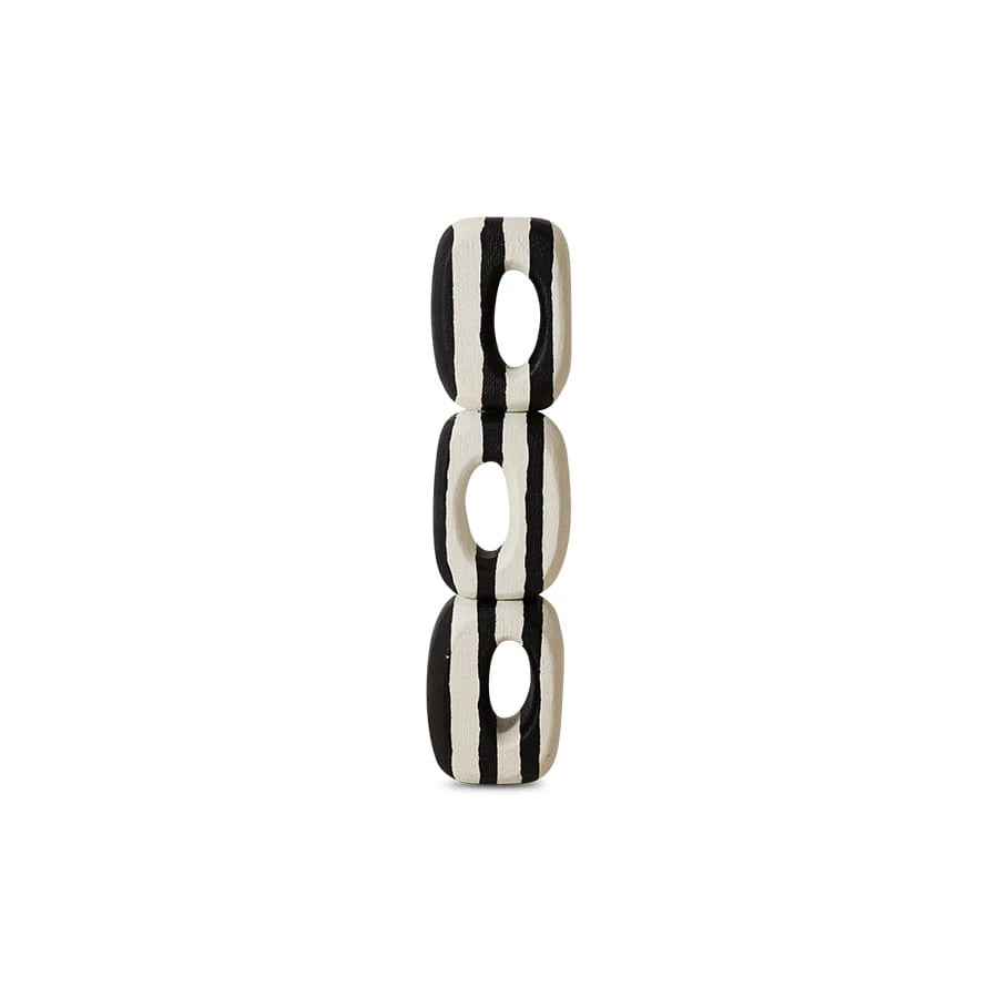 "Zebra" — Abstract Wooden Sculpture