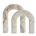"Terra" — Marble Decorative Arches (Set of 2)