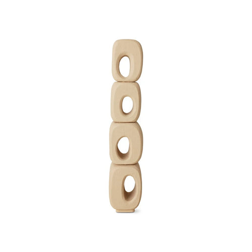 "Anelli" — Abstract Wooden Sculpture