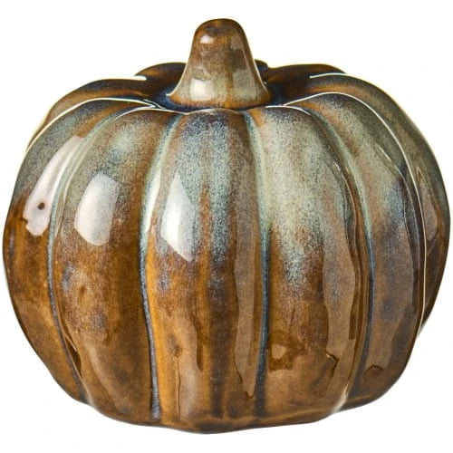 "Zucca" — Ceramic Decorative Pumpkin