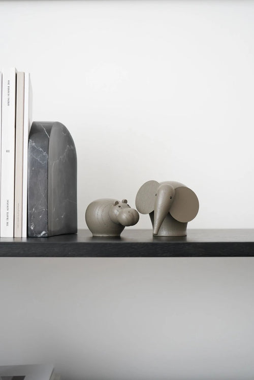 "Bāo" — Wooden Elephant Figurine