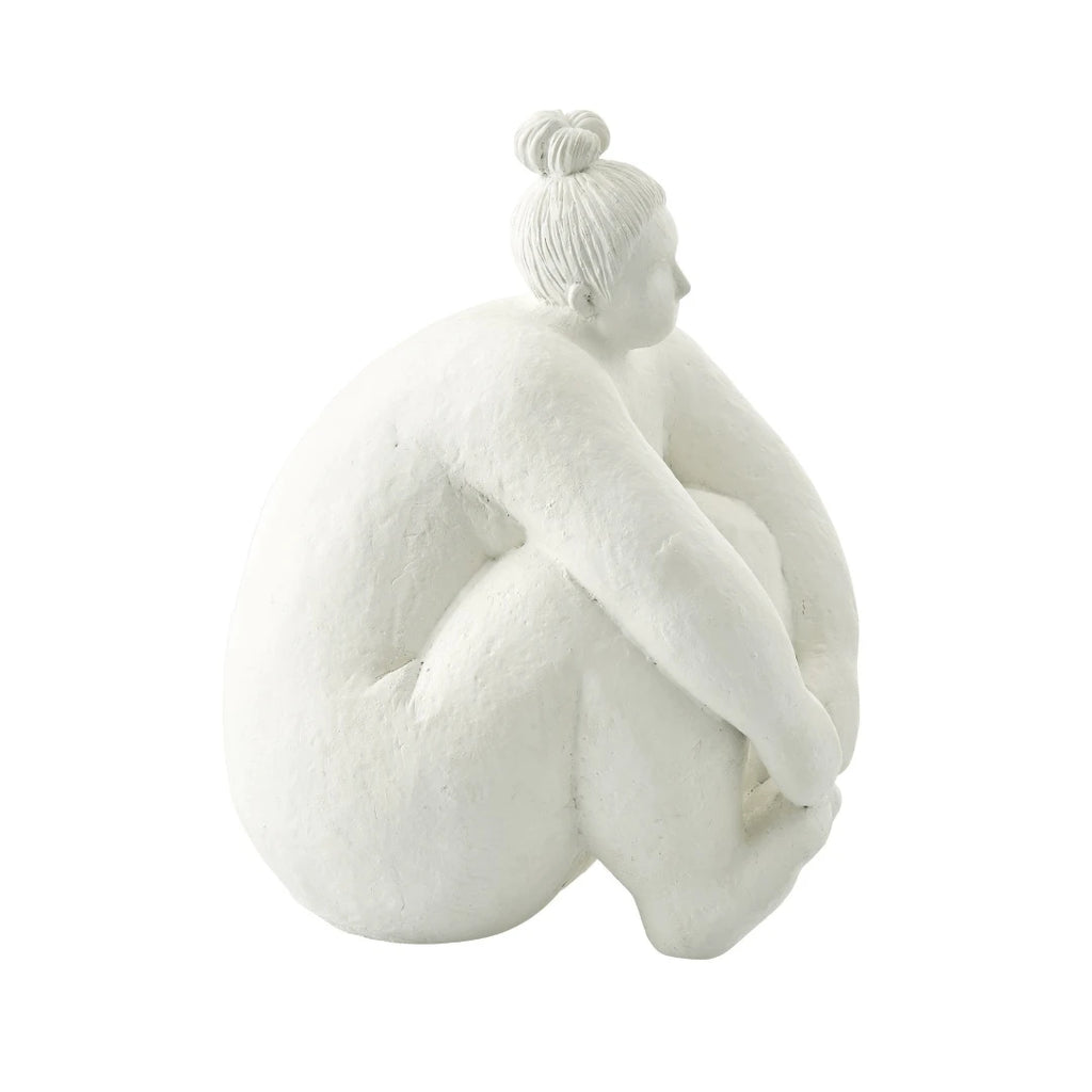 "Quiete" — Sitting Woman Sculpture