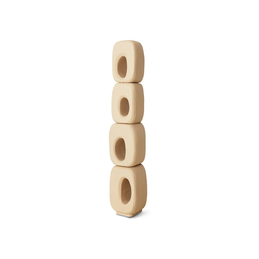 "Anelli" — Abstract Wooden Sculpture