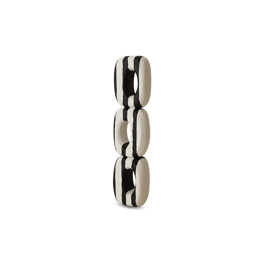 "Zebra" — Abstract Wooden Sculpture