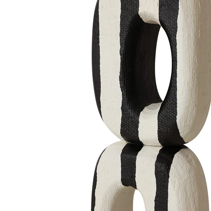 "Zebra" — Abstract Wooden Sculpture