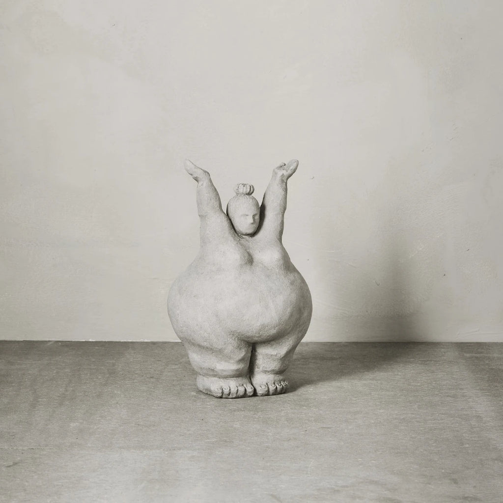 "Vittoria" — Woman Sculpture with Raised Arms