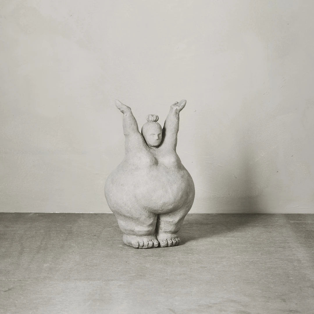 "Vittoria" — Woman Sculpture with Raised Arms