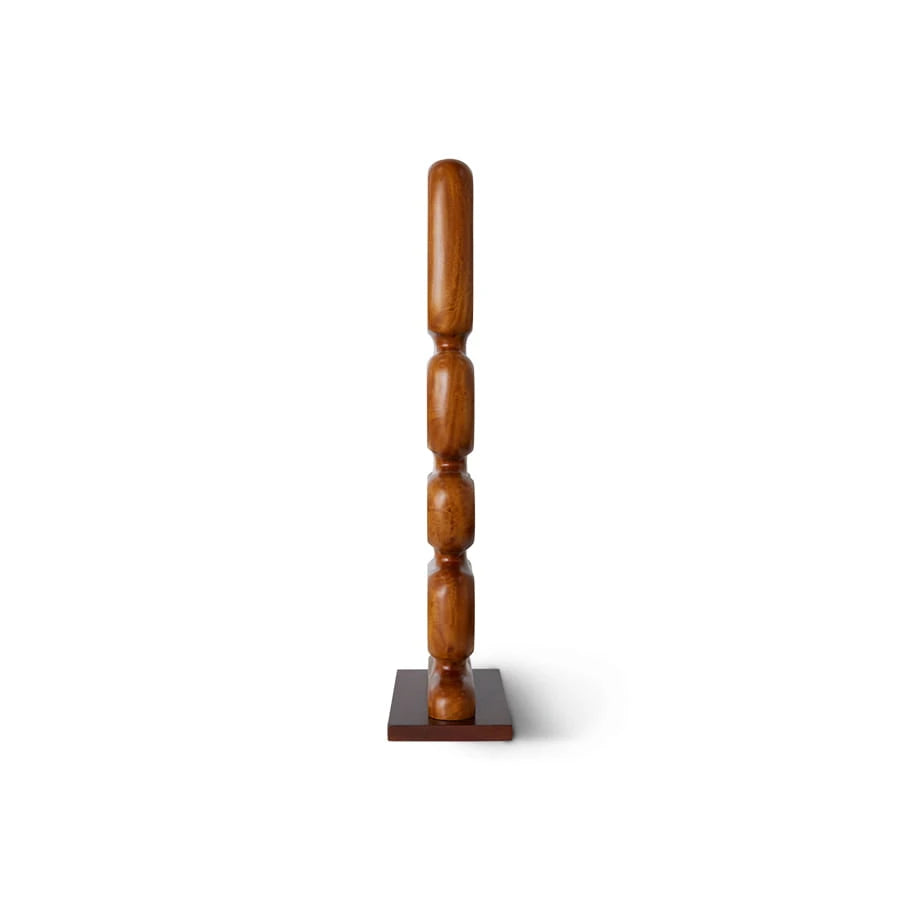 "Totem Noce" — Abstract Wooden Sculpture