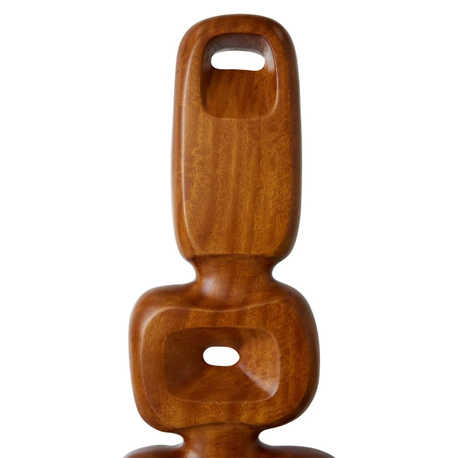"Totem Noce" — Abstract Wooden Sculpture